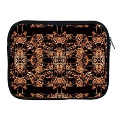 Dark Ornate Abstract  Pattern Apple Ipad 2/3/4 Zipper Cases by dflcprints