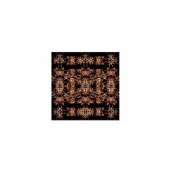 Dark Ornate Abstract  Pattern Satin Wrap