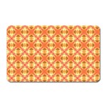 Peach Pineapple Abstract Circles Arches Magnet (Rectangular) Front