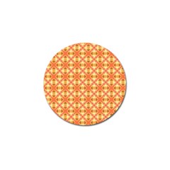 Peach Pineapple Abstract Circles Arches Golf Ball Marker (4 Pack) by DianeClancy