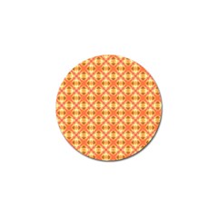 Peach Pineapple Abstract Circles Arches Golf Ball Marker (10 Pack) by DianeClancy