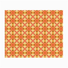 Peach Pineapple Abstract Circles Arches Small Glasses Cloth by DianeClancy