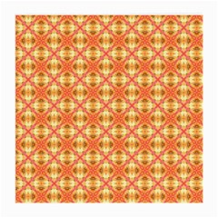 Peach Pineapple Abstract Circles Arches Medium Glasses Cloth (2-side) by DianeClancy