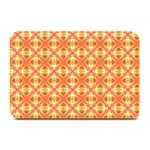 Peach Pineapple Abstract Circles Arches Plate Mats 18 x12  Plate Mat