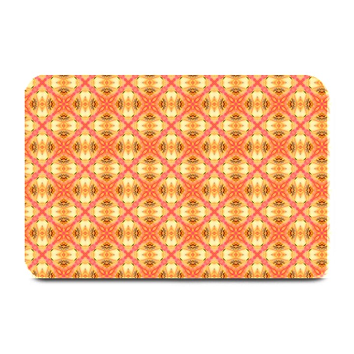 Peach Pineapple Abstract Circles Arches Plate Mats