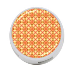 Peach Pineapple Abstract Circles Arches 4-port Usb Hub (one Side) by DianeClancy