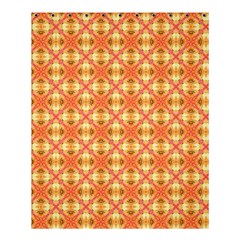 Peach Pineapple Abstract Circles Arches Shower Curtain 60  X 72  (medium)  by DianeClancy