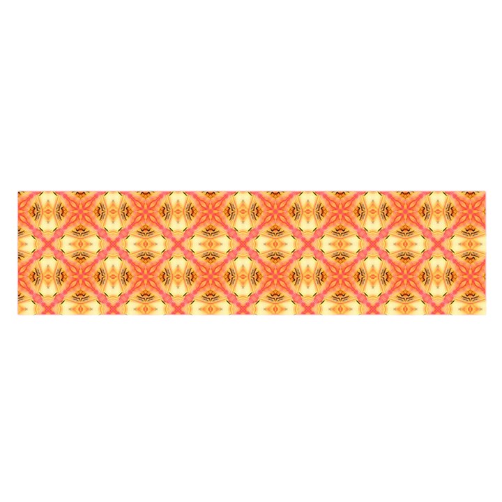 Peach Pineapple Abstract Circles Arches Satin Scarf (Oblong)