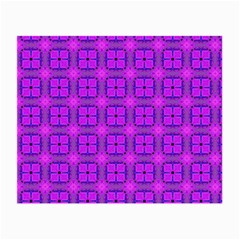 Abstract Dancing Diamonds Purple Violet Small Glasses Cloth (2-side) by DianeClancy