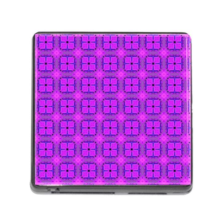 Abstract Dancing Diamonds Purple Violet Memory Card Reader (Square)