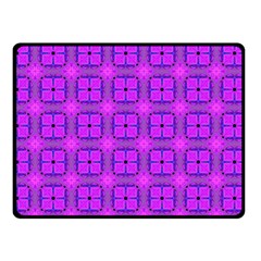 Abstract Dancing Diamonds Purple Violet Fleece Blanket (small) by DianeClancy