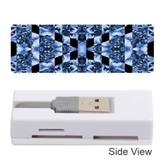 Indigo Check Ornate Print Memory Card Reader (stick) 