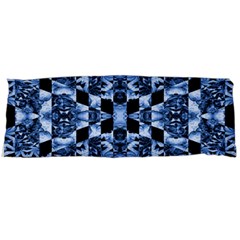 Indigo Check Ornate Print Body Pillow Case (dakimakura) by dflcprints