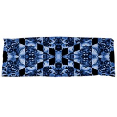 Indigo Check Ornate Print Body Pillow Case Dakimakura (two Sides)