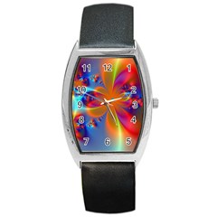 Bright Barrel Style Metal Watch