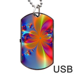 Bright Dog Tag Usb Flash (one Side)