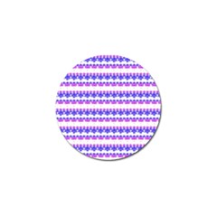 Floral Stripes Pattern Golf Ball Marker (4 Pack) by dflcprints