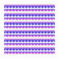 Floral Stripes Pattern Medium Glasses Cloth by dflcprints