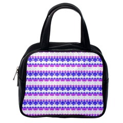 Floral Stripes Pattern Classic Handbags (one Side)