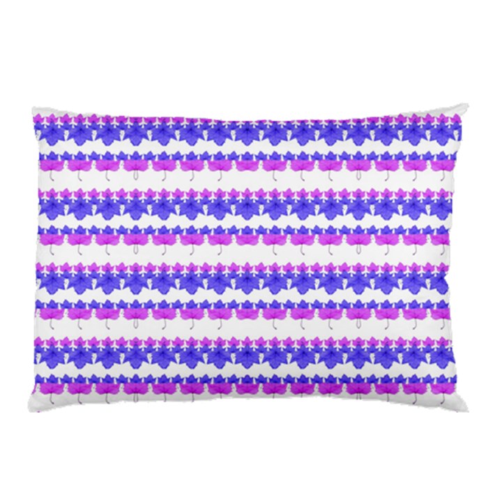 Floral Stripes Pattern Pillow Case