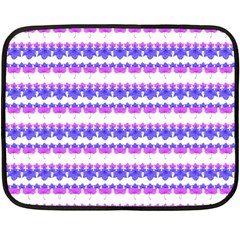 Floral Stripes Pattern Fleece Blanket (mini) by dflcprints