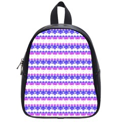 Floral Stripes Pattern School Bags (small)  by dflcprints