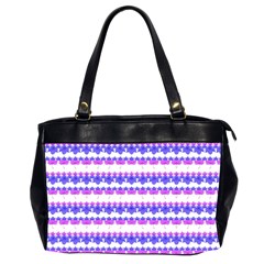 Floral Stripes Pattern Office Handbags (2 Sides)  by dflcprints