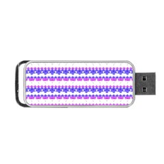 Floral Stripes Pattern Portable Usb Flash (one Side) by dflcprints