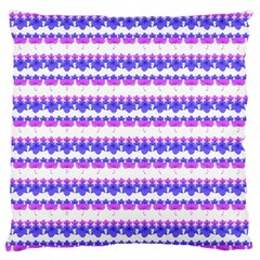 Floral Stripes Pattern Standard Flano Cushion Case (one Side) by dflcprints