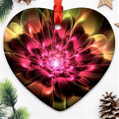 Red Peony Ornament (heart) 