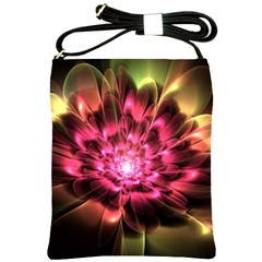 Red Peony Shoulder Sling Bags