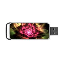 Red Peony Portable Usb Flash (one Side)