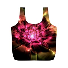 Red Peony Full Print Recycle Bags (m)  by Delasel