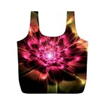 Red Peony Full Print Recycle Bags (M)  Back