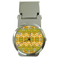 Boho Stylized Floral Stripes Money Clip Watches by dflcprints