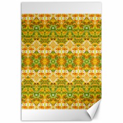 Boho Stylized Floral Stripes Canvas 20  X 30   by dflcprints