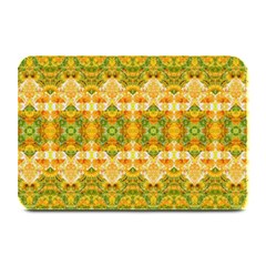 Boho Stylized Floral Stripes Plate Mats