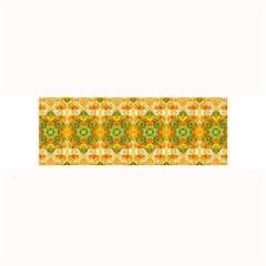 Boho Stylized Floral Stripes Large Bar Mats