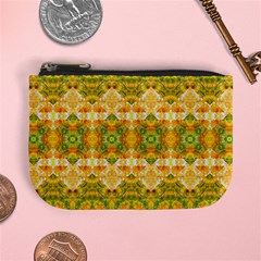 Boho Stylized Floral Stripes Mini Coin Purses by dflcprints