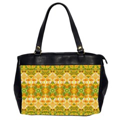 Boho Stylized Floral Stripes Office Handbags (2 Sides)  by dflcprints