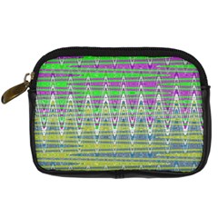 Colorful Zigzag Pattern Digital Camera Cases by BrightVibesDesign