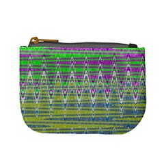 Colorful Zigzag Pattern Mini Coin Purses by BrightVibesDesign