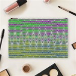 Colorful Zigzag Pattern Cosmetic Bag (Large)  Front