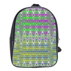 Colorful Zigzag Pattern School Bags(Large) 