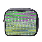 Colorful Zigzag Pattern Mini Toiletries Bag 2-Side Front