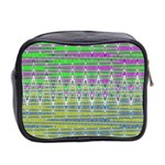 Colorful Zigzag Pattern Mini Toiletries Bag 2-Side Back