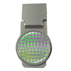 Colorful Zigzag Pattern Money Clips (Round) 