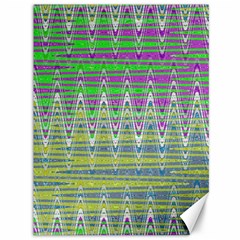 Colorful Zigzag Pattern Canvas 36  x 48  