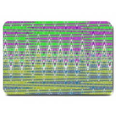 Colorful Zigzag Pattern Large Doormat 