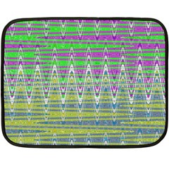 Colorful Zigzag Pattern Double Sided Fleece Blanket (mini) 